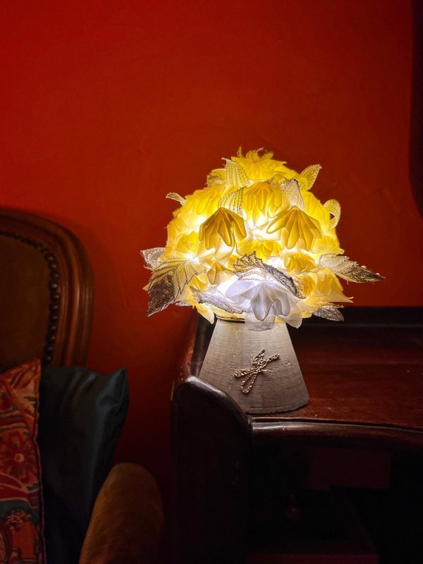 veilleuse dahlia jaune 2